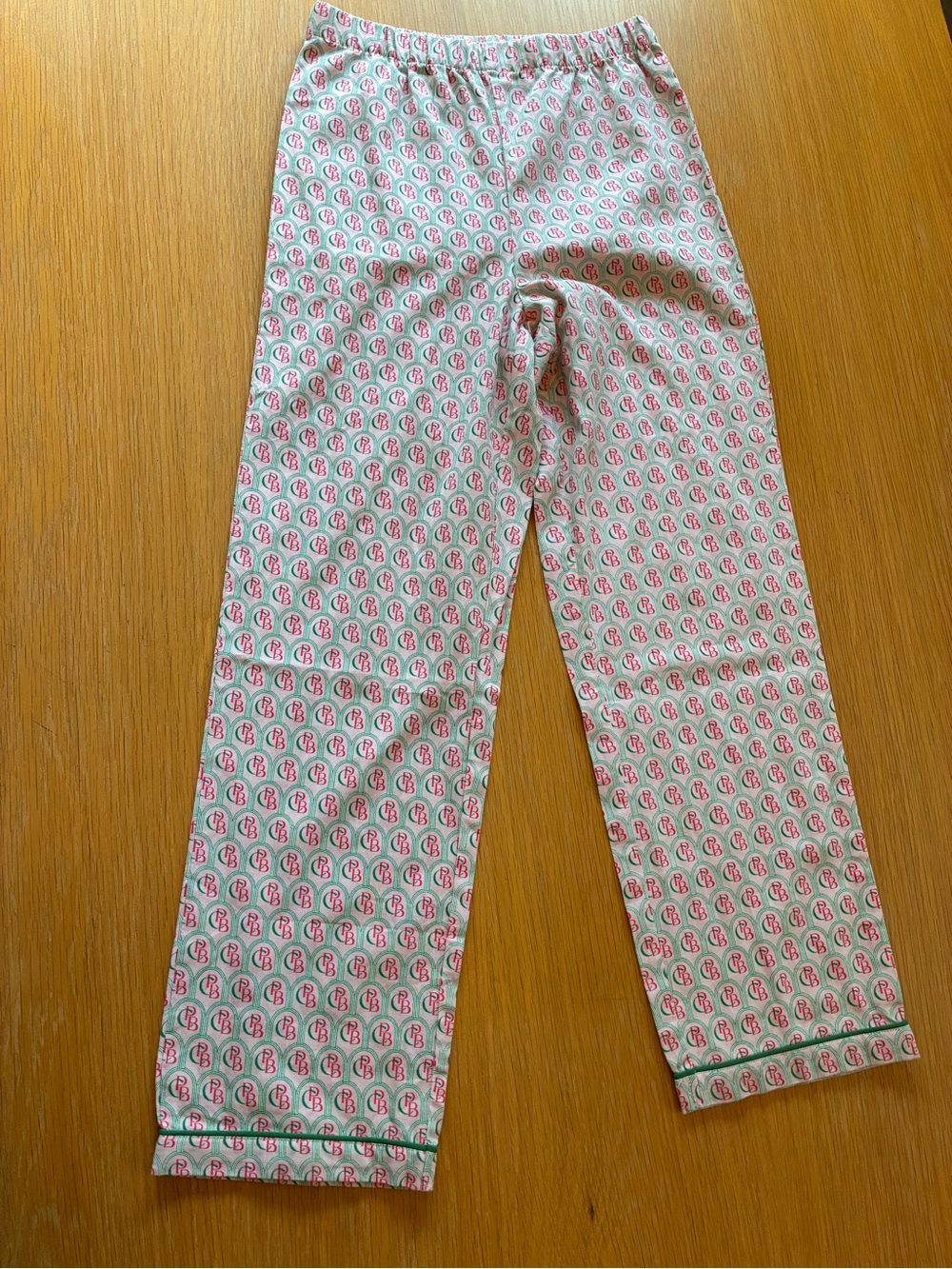 Petite Plume-The Colony Hotel-Pink and Green-Girls-Pajama-Set-12 - Picture 10 of 14